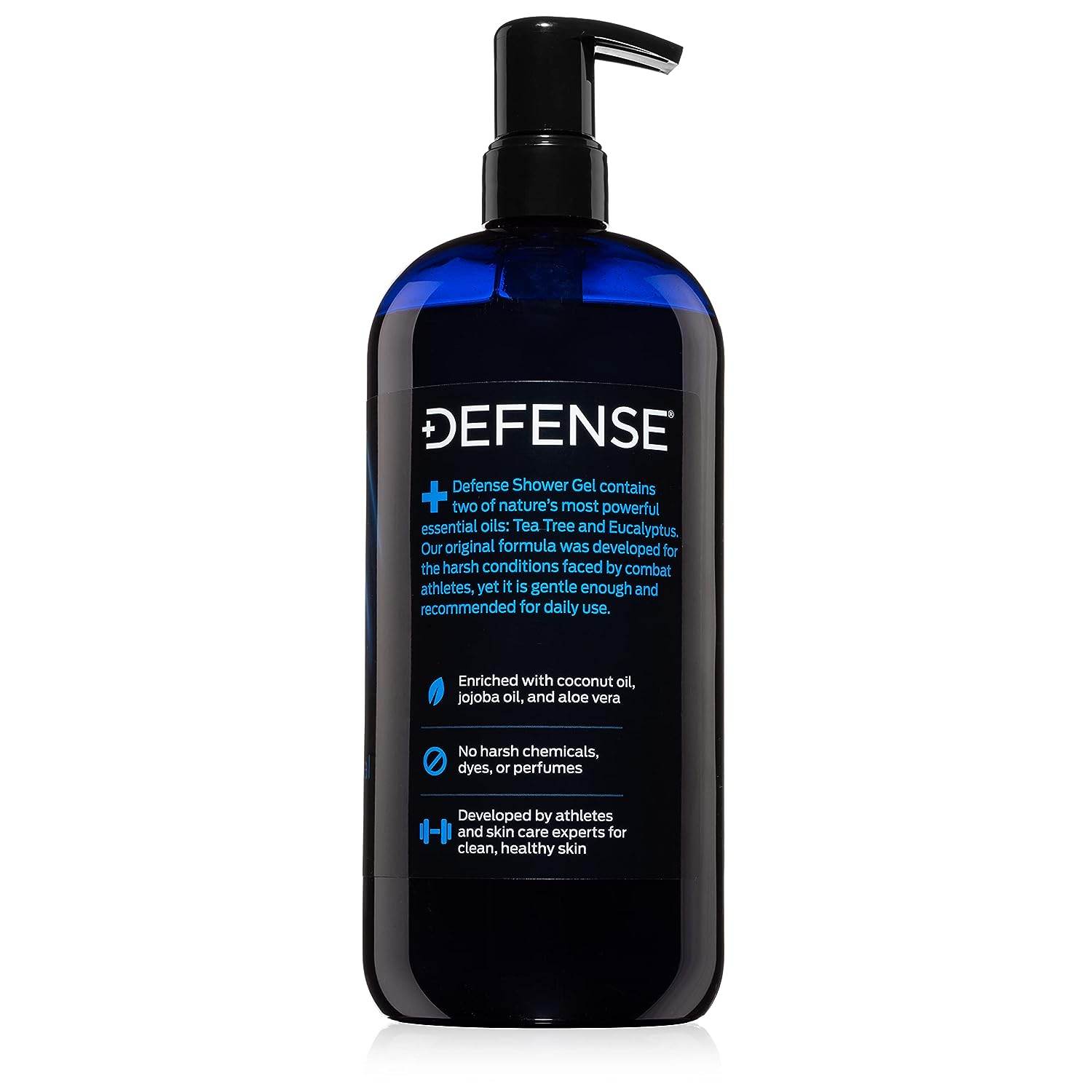 Defense Soap Organic Tea Tree Body Wash | All Natural Shower Gel with Tea Tree Oil, Eucalyptus Oil, and Aloe Vera. Wrestling Inspired, For All Mens & Womens Skin Types. 32 oz - Concordia Style Boutique