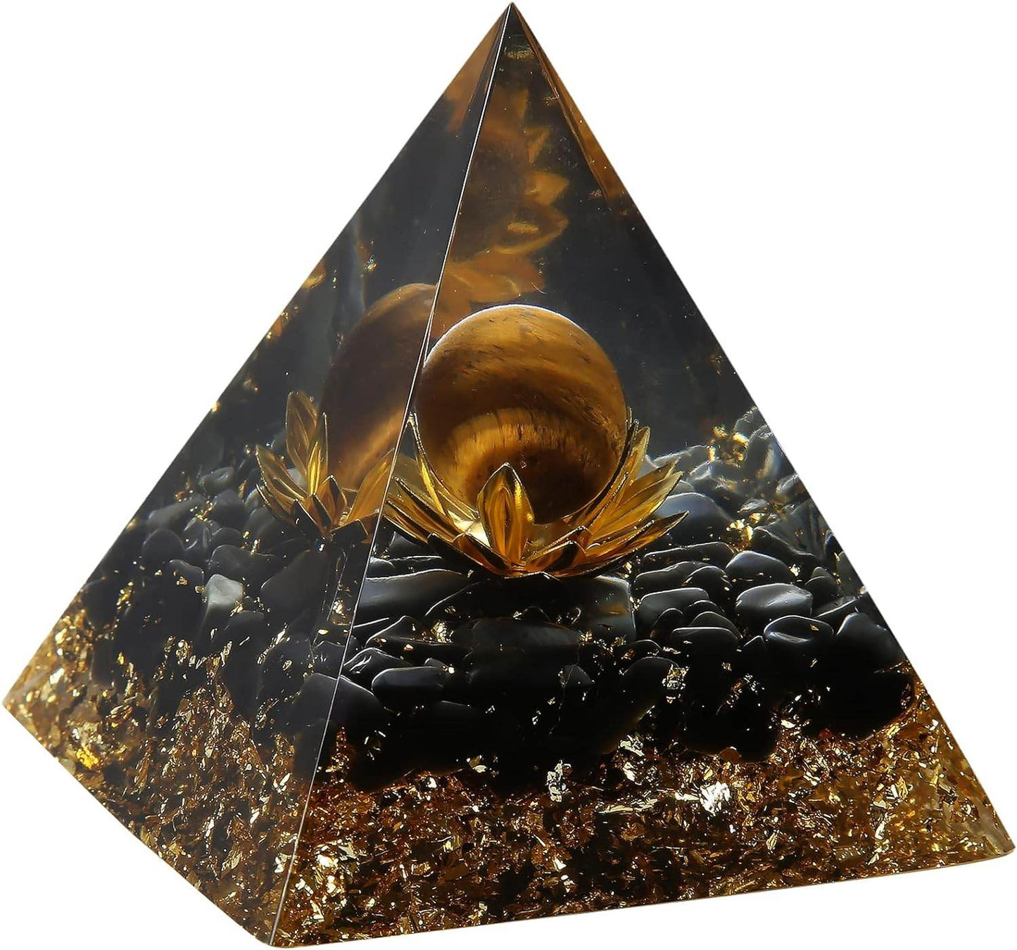 Orgone Pyramid for Positive Energy, Crystal Pyramid Orgonite Pyramid Protection - Concordia Style Boutique