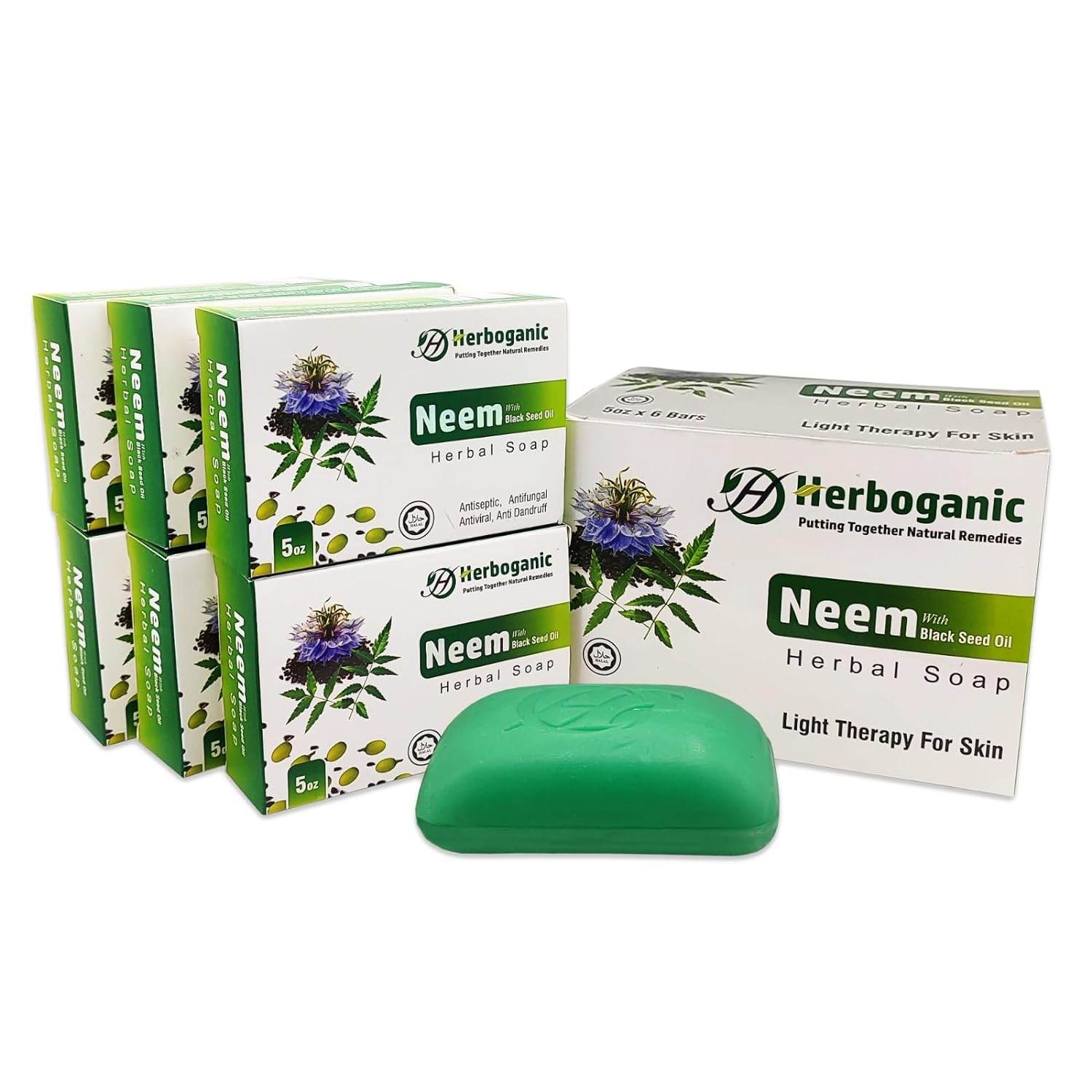 Turmeric Herbal Soap & a Lot More | For Cleansing & Moisturization | 5 Ounces Large Bar ((Pack of 1) - Concordia Style Boutique