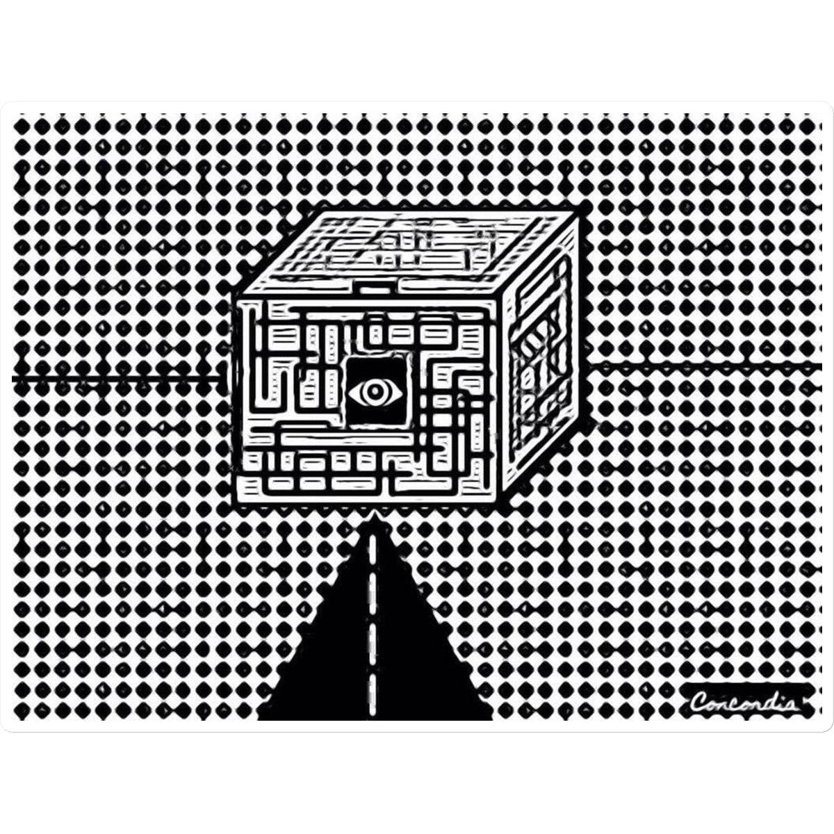 The Cube Sticker - Concordia Style Boutique