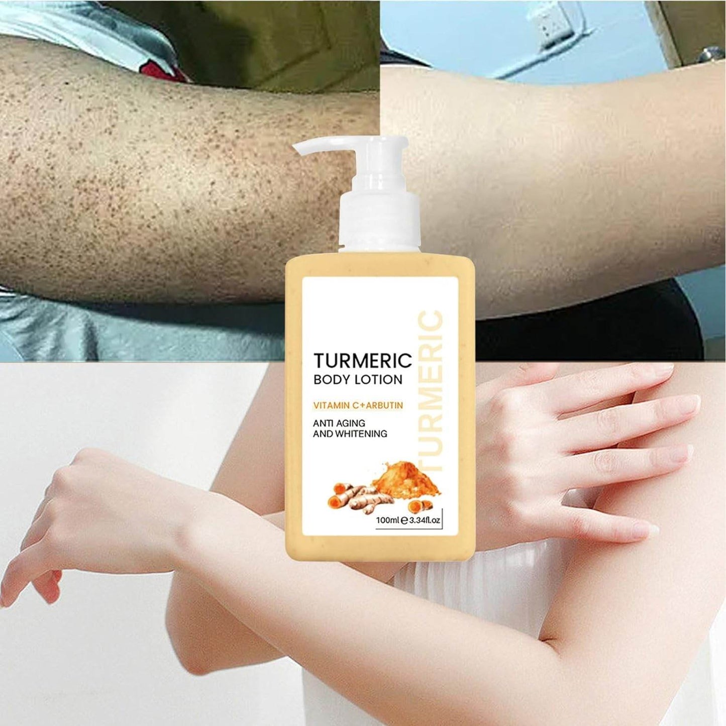 Turmeric Body Moisturising For Women & Men Body Care Product Peach Lotion (White, One Size) - Concordia Style Boutique