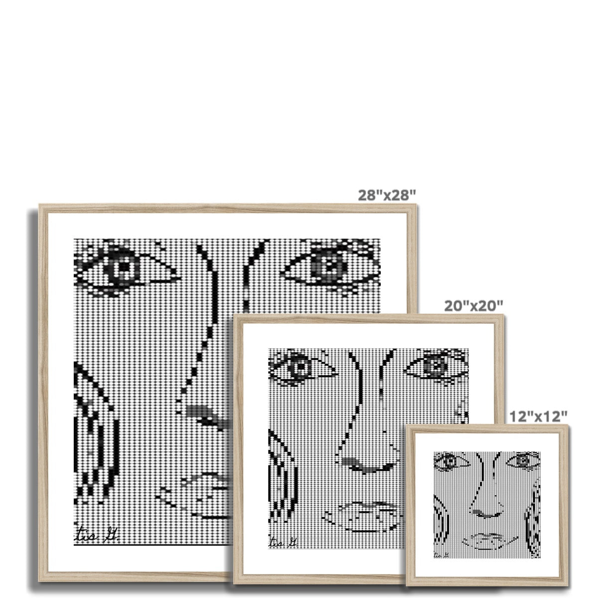 Digital Woman Framed & Mounted Print