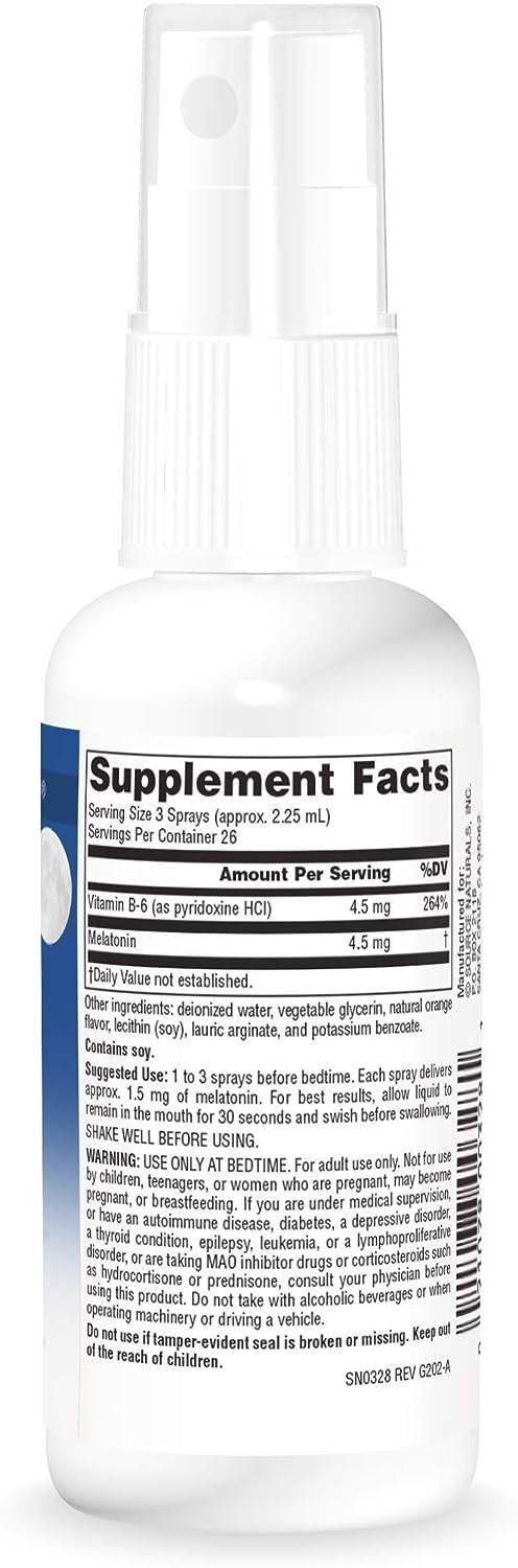 Melatonin Orange Flavored NutraSpray 1.5 mg - 2 Fluid oz - Concordia Style Boutique