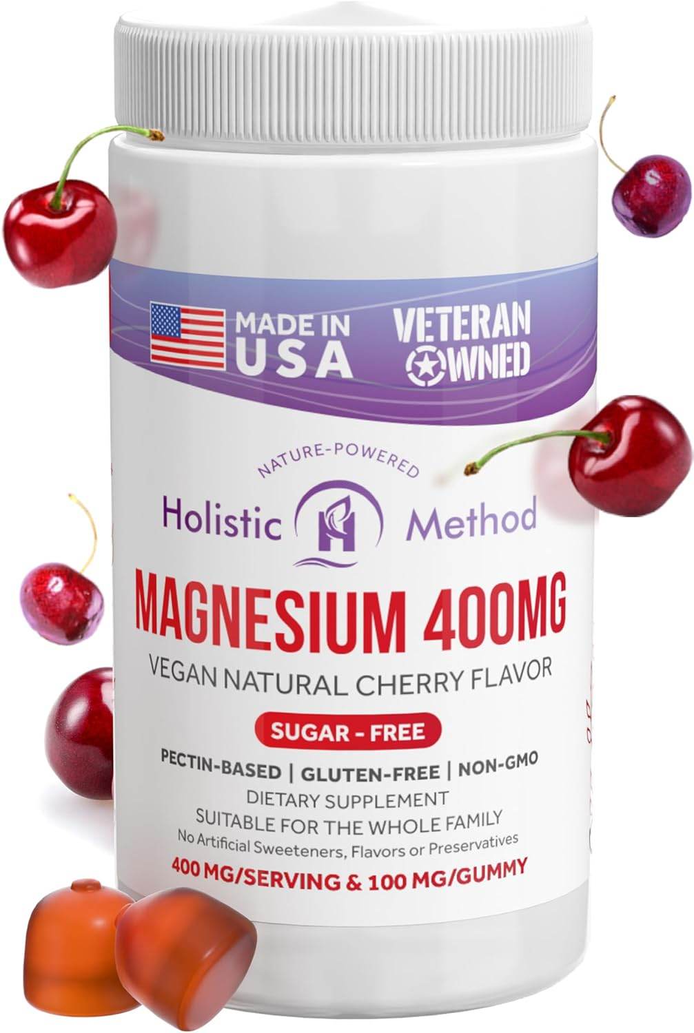 Magnesium Gummies Supplement - 120 Sugar-Free Citrate Magnesium Calming Chews for Better Sleep, Relaxation, Vegan, Gelatin-Free, Gluten-Free, Non-GMO - for Adults and Kids - 100MG/ Gummy - Concordia Style Boutique