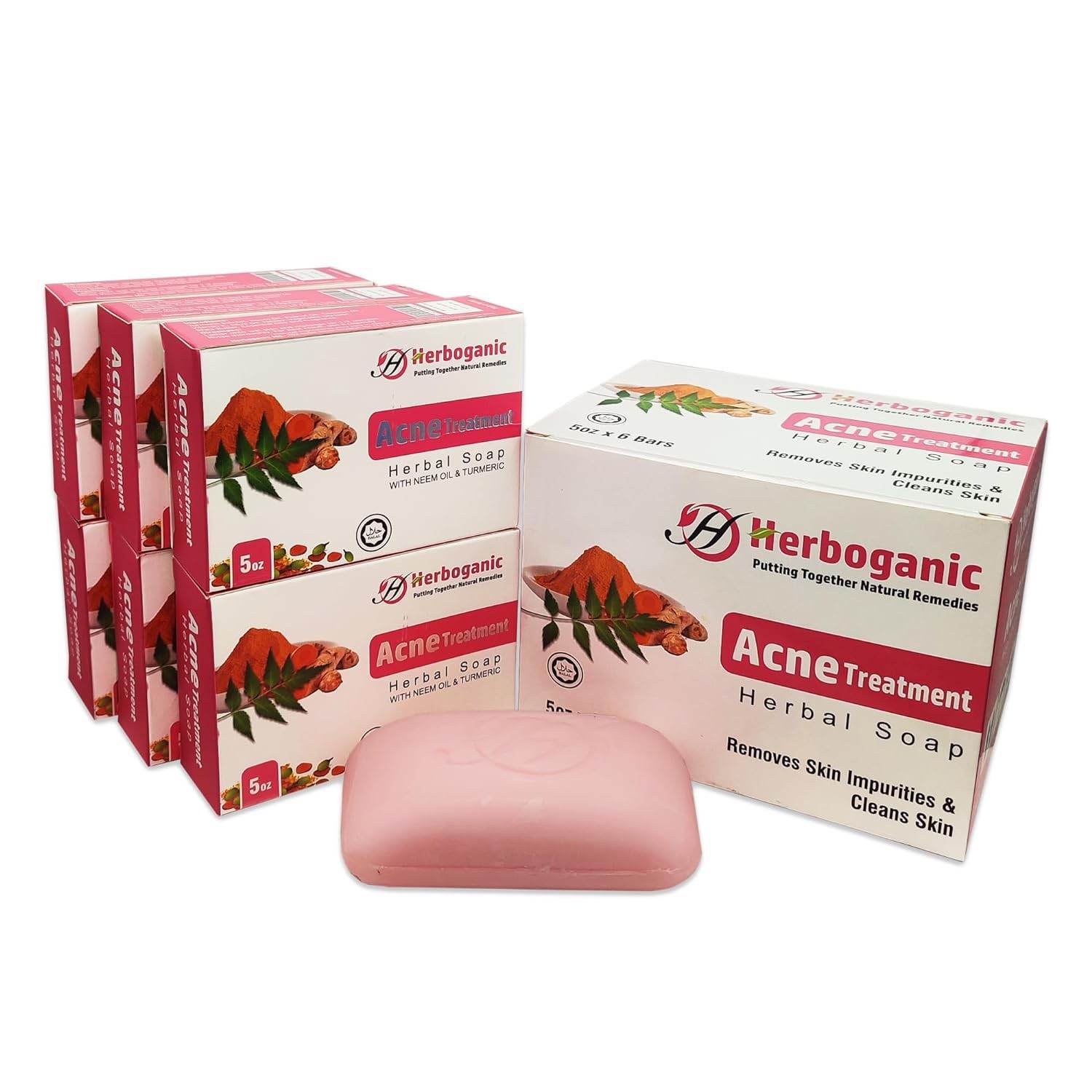 Turmeric Herbal Soap & a Lot More | For Cleansing & Moisturization | 5 Ounces Large Bar ((Pack of 1) - Concordia Style Boutique