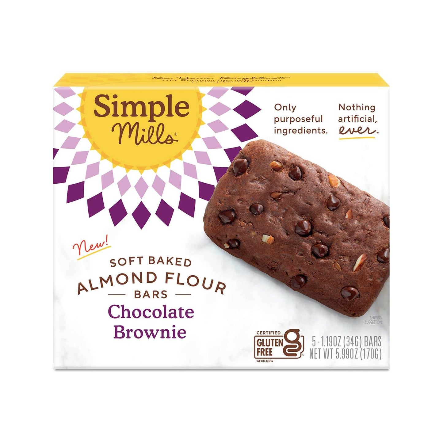 Simple Mills Almond Flour Crunchy Cookies, Chocolate Chip - Gluten Free, Vegan, Healthy Snacks, Made with Organic Coconut Oil, 5.5 Ounce (Pack of 1) - Concordia Style Boutique