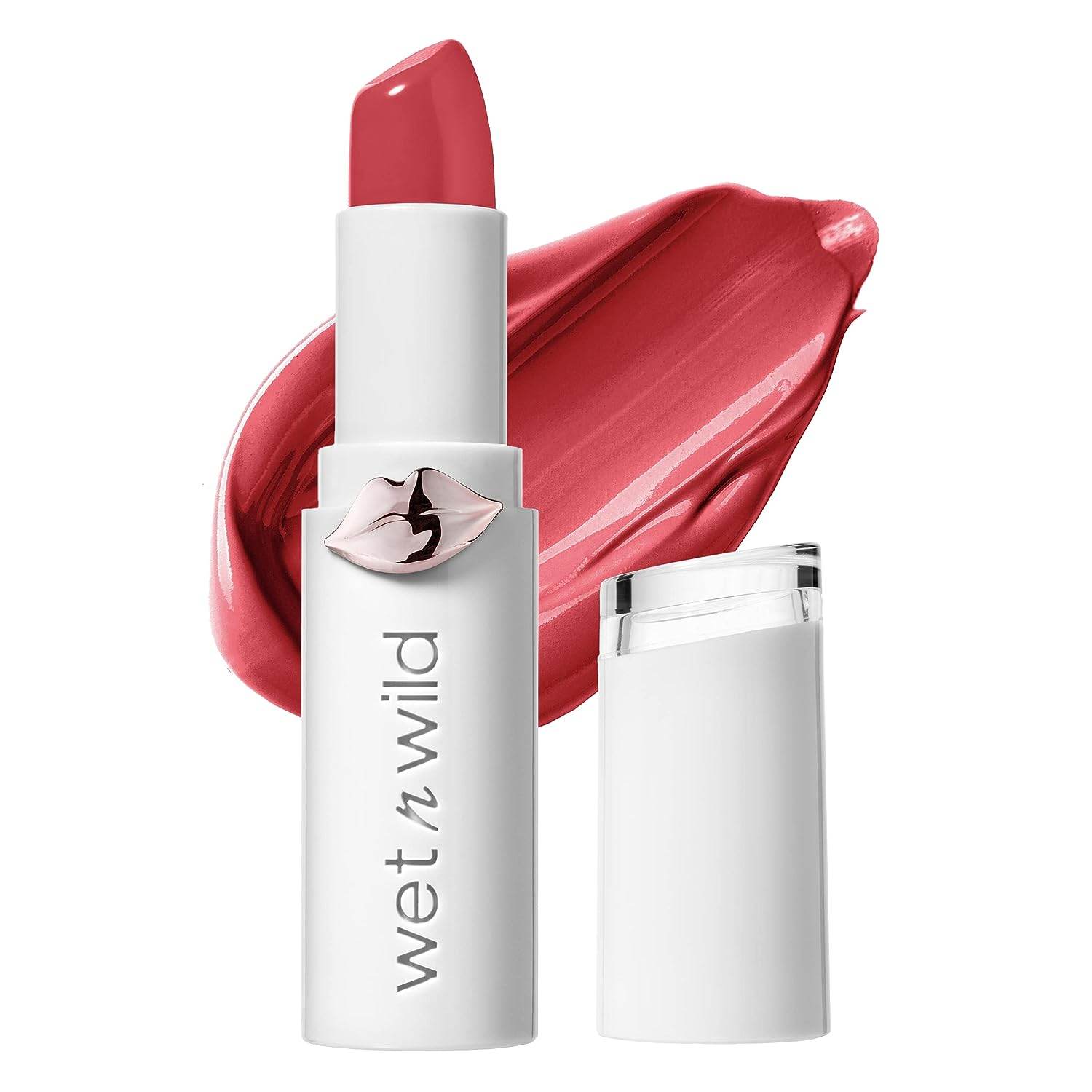 Wet n Wild Lipstick - Mega Last High -Shine Lipstick - Lip Color Makeup - Bright Pink Pinky Ring - Concordia Style Boutique