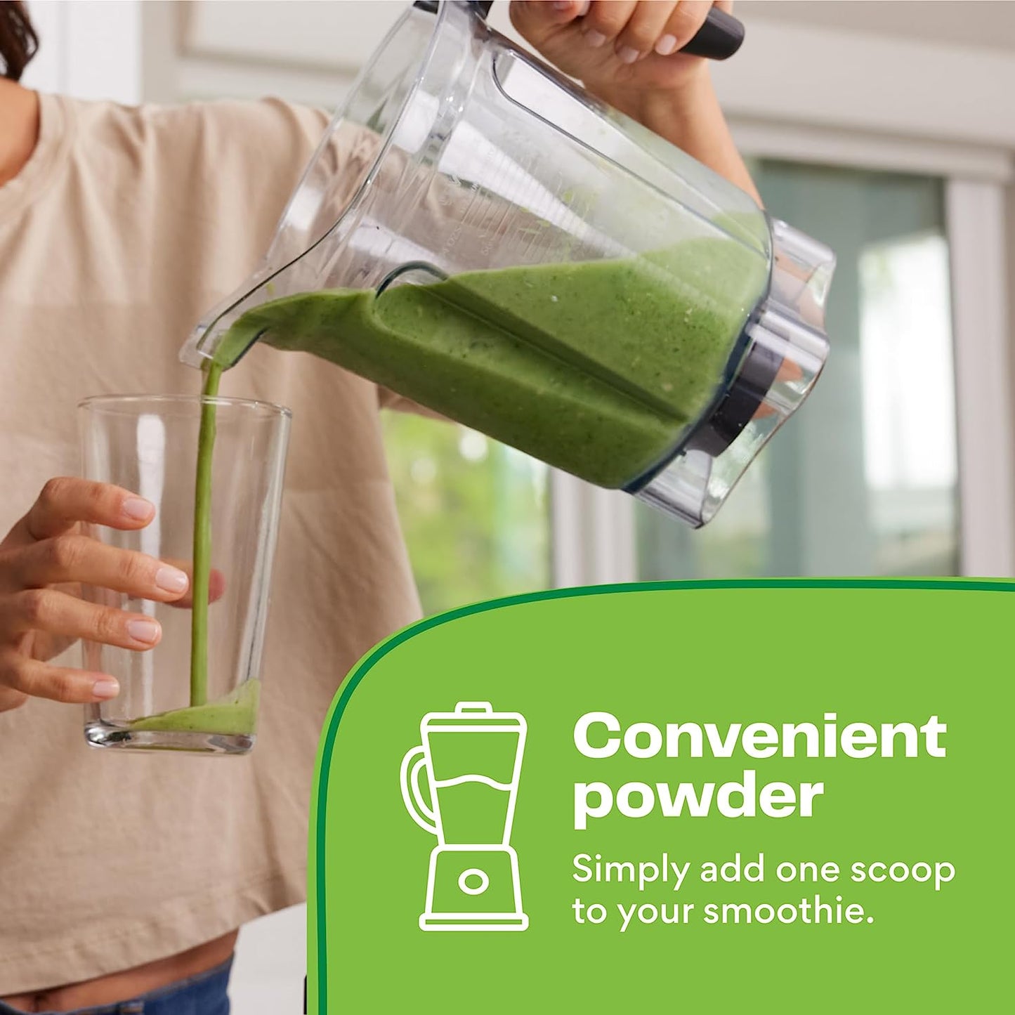 Greens Powder Smoothie Mix with Spirulina, Moringa, Wheat Grass & Kale Smoothie Booster, Chlorophyll Providing Greens, 30 Servings - Concordia Style Boutique
