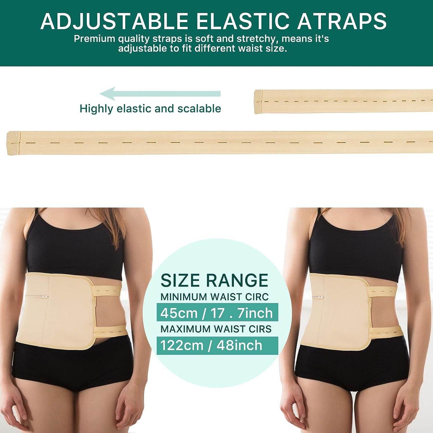 Castor Oil Pack Wrap for Liver and Thyroid Neck with 60 ml Organic Castor Oil, Reusable Organic Castor Oil Packs Kit - Flannel Cotton Anti Oil Leak - Concordia Style Boutique