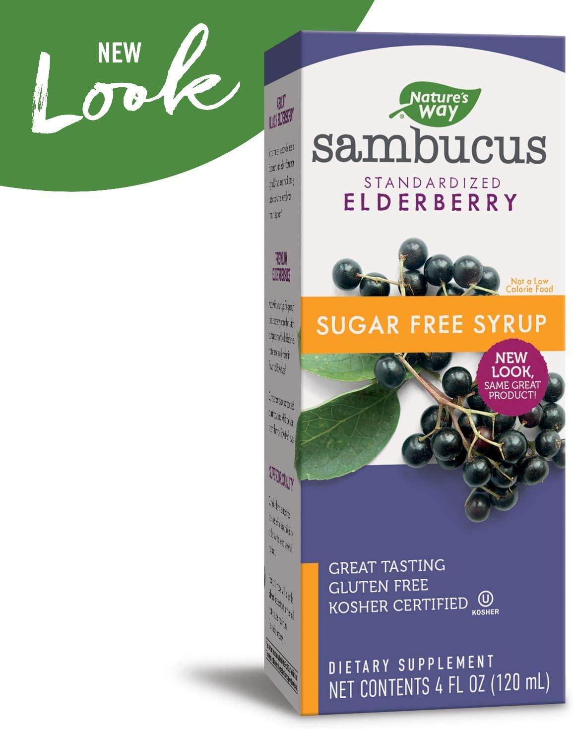 Nature's Way Sambucus Elderberry Sugar-Free Syrup, Traditional Immune Support*, 4 Fl. Oz. - Concordia Style Boutique