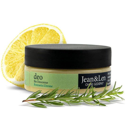 Natural & Organic Deo Cream Rosemary Lemon by Jean&Len, deodorant for Men and Women, with organic ingredients, vegan, 0.18 Oz. - Concordia Style Boutique