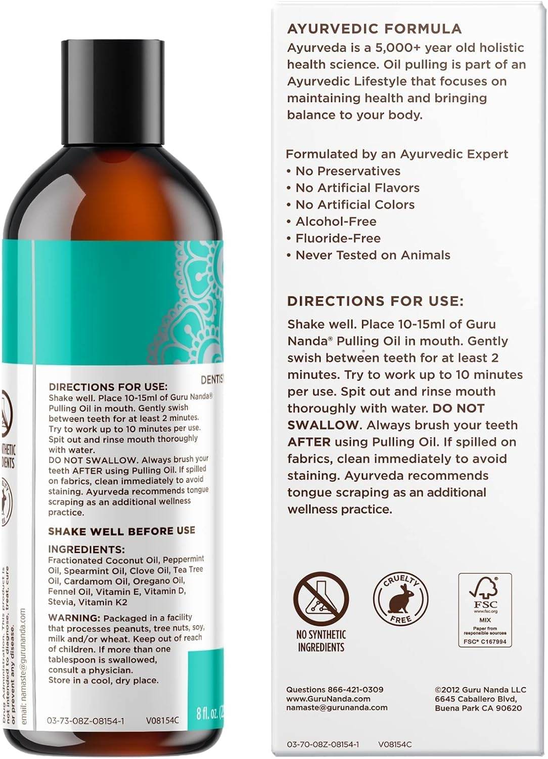 Coconut Oil Pulling with 7 Natural Essential Oils and Vitamin D, E, K2 - Alcohol Free Mouthwash (Mickey D) - Helps with Fresh Breath, Teeth Whitening, and Gum Health (8 Fl. Oz) - 1 Pack - Concordia Style Boutique