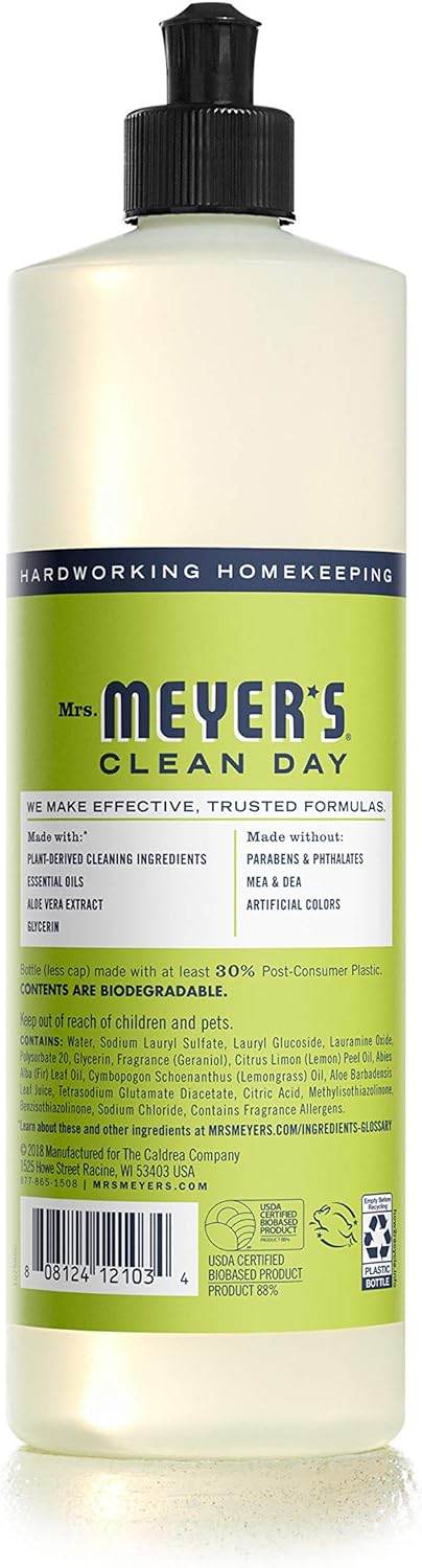 Liquid Dish Soap, Biodegradable Formula, Lemon Verbena, 16 fl. oz - Concordia Style Boutique