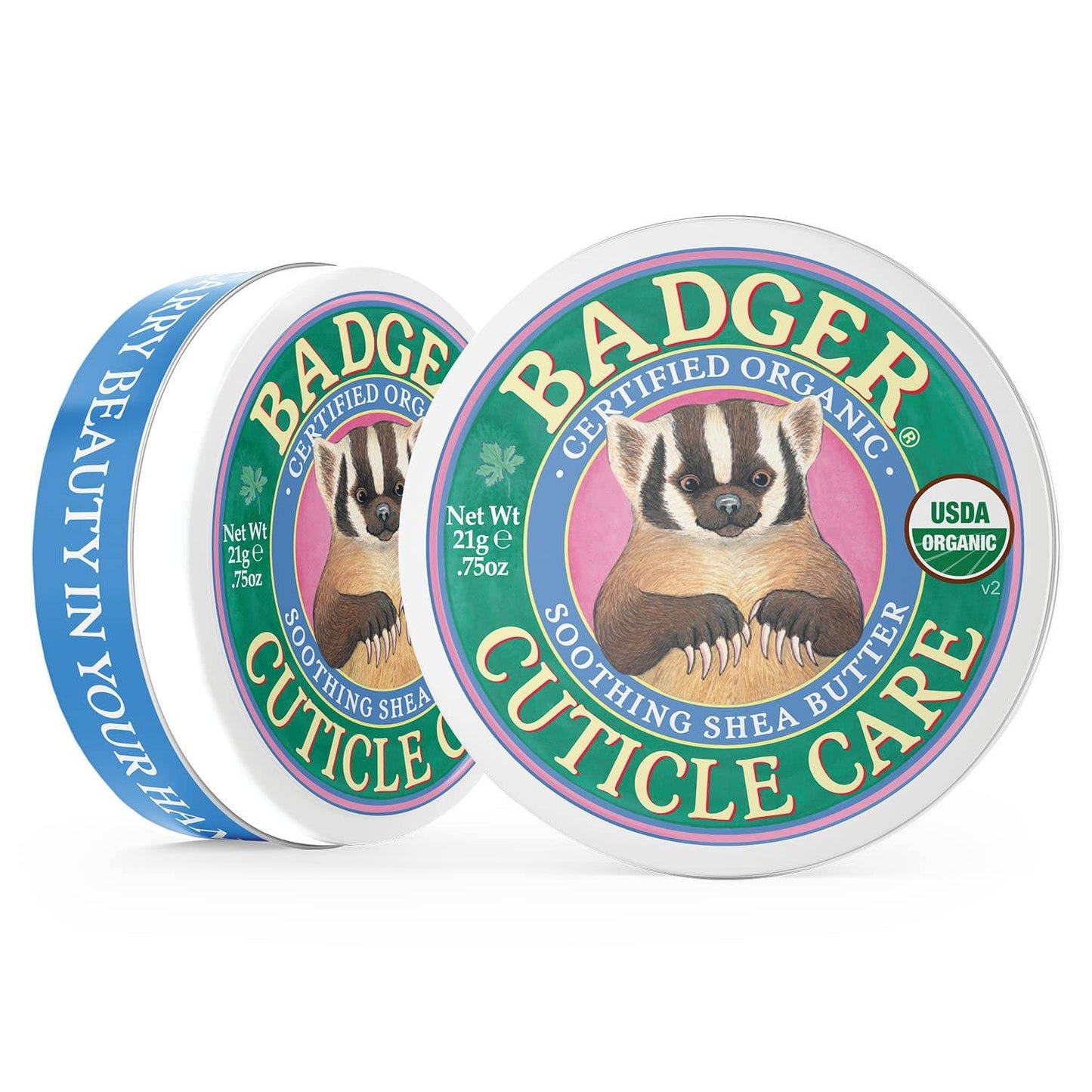 Badger Organic Cuticle Care Balm - Natural Nail Care Cream with Shea Butter, Vitamin-Rich Seabuckthorn Extract to Strengthen, Soothe & Restore Dry & Splitting Cuticles – Light Citrus Scent - .75oz - Concordia Style Boutique