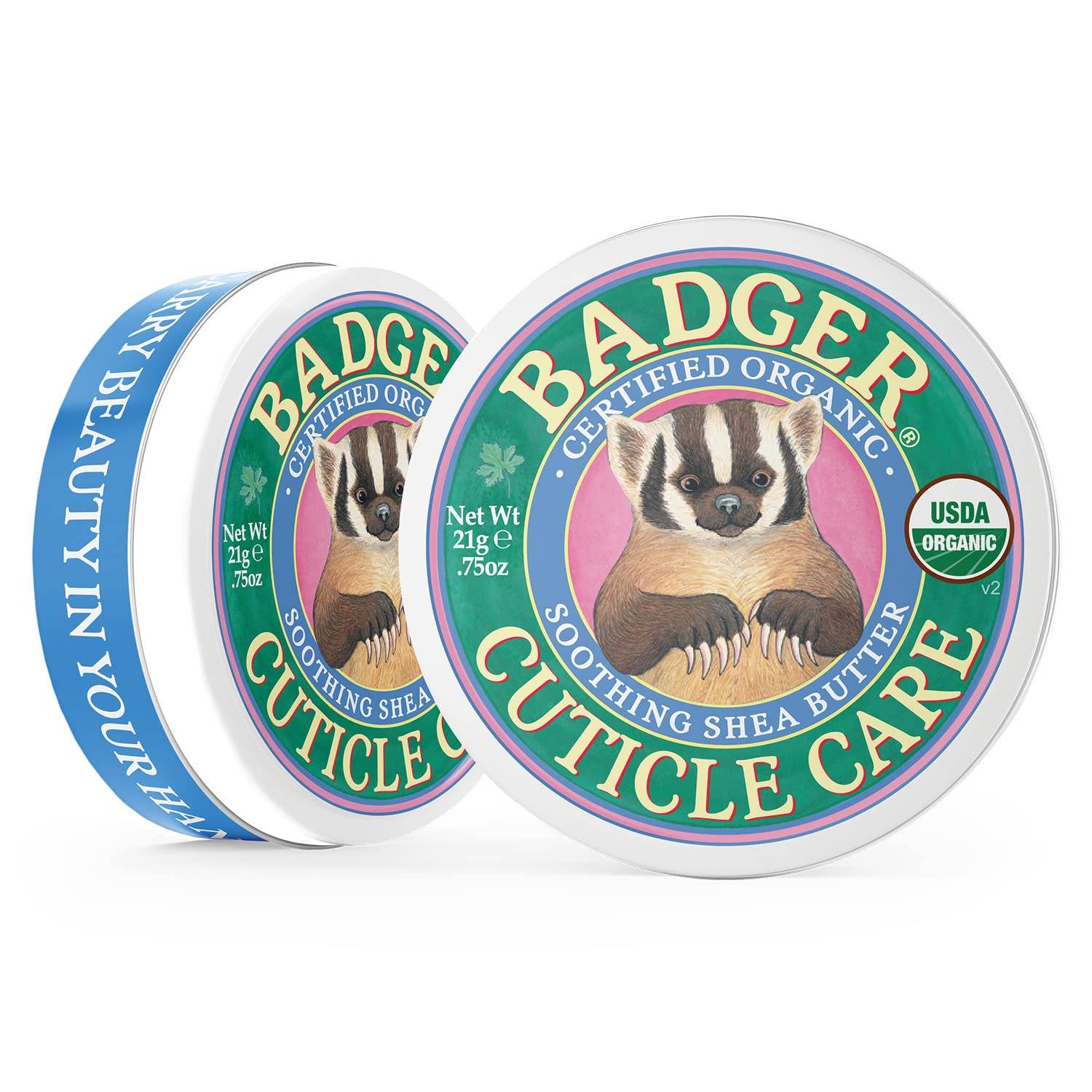 Badger Organic Cuticle Care Balm - Natural Nail Care Cream with Shea Butter, Vitamin-Rich Seabuckthorn Extract to Strengthen, Soothe & Restore Dry & Splitting Cuticles – Light Citrus Scent - .75oz - Concordia Style Boutique