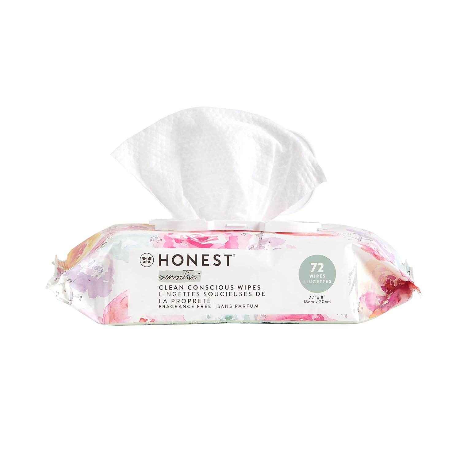 The Honest Company Clean Conscious Wipes | 99% Water, Compostable, Plant-Based, Baby Wipes | Hypoallergenic, EWG Verified | Geo Mood, 288 Count - Concordia Style Boutique