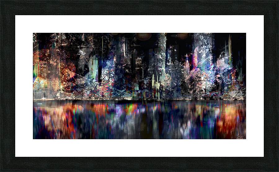 Boston Harbor Night Vibe - Abstract Art by Jason Cianelli - Concordia Style Boutique