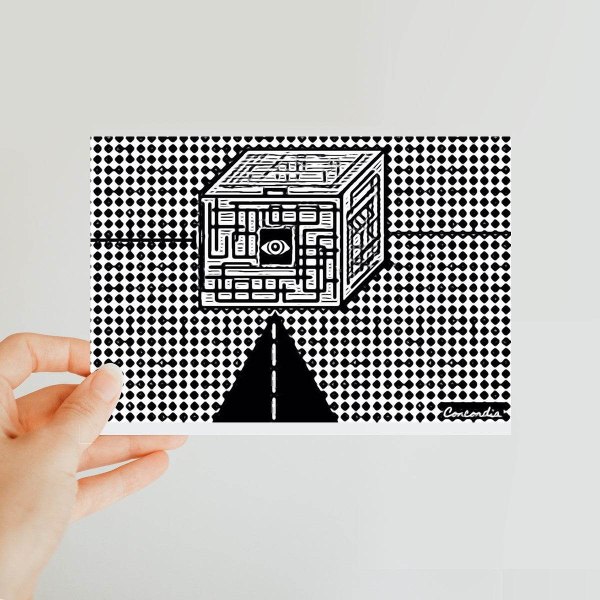 The Cube Classic Postcard - Concordia Style Boutique