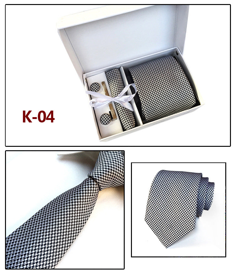 Factory Men's Tie Spot Gift Box 6 Pieces Set Team Necktie Business Formal Wear Tie