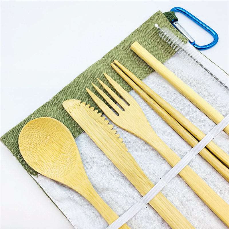 Bamboo Travel Utensils -Sustainable Bamboo Cutlery Set - Concordia Style Boutique