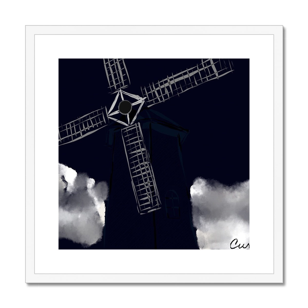 The Windmill Framed & Mounted Print