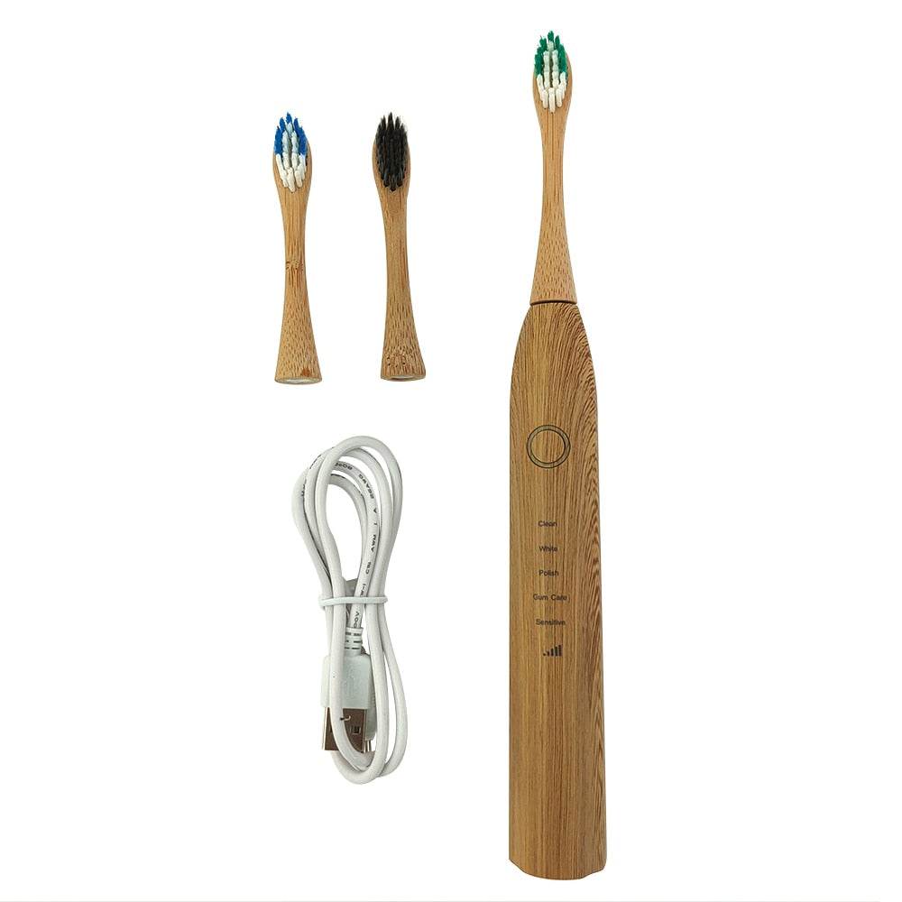 Bamboo Electric Toothbrushes - Concordia Style Boutique