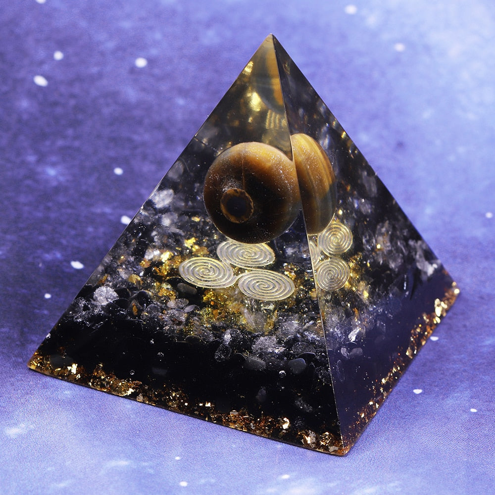 Orgonite Pyramid Chakra Decoration - Concordia Style Boutique
