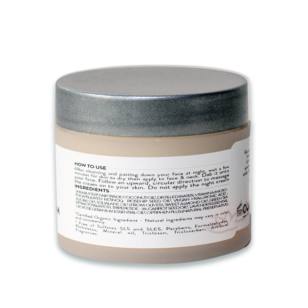 Organic Retinol Cream 5% - Nightly Skin Brightener - Concordia Style Boutique