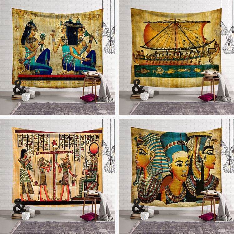 Transform Your Space with an Abstract Egypt-Style Tapestry – A Stunning Blend of Art & Culture! - Concordia Style Boutique