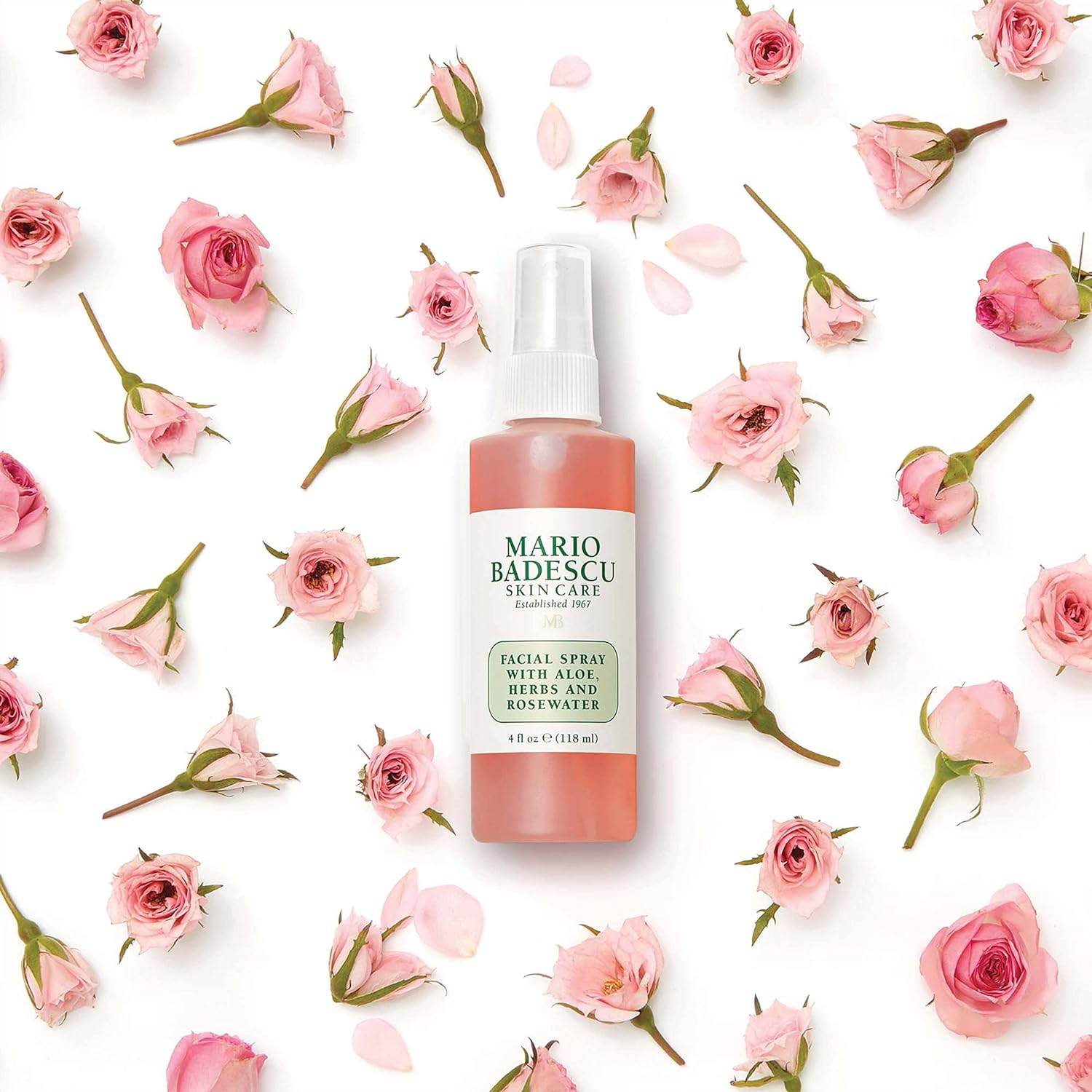 Mario Badescu Facial Spray with Aloe, Herbs and Rose Water for All Skin Types, Face Mist that Hydrates, Rejuvenates & Clarifies - Concordia Style Boutique