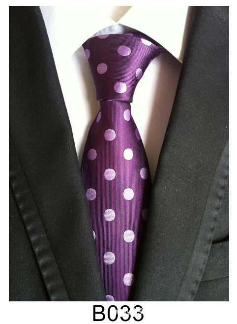Factory Tie Polyester Jacquard Tie Men's Casual Formal Wear Professional Business Tie Spot Supply