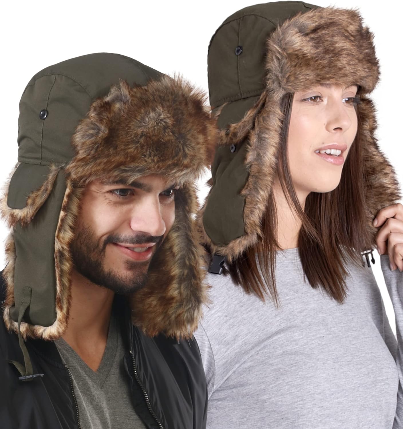 Ushanka hat - Headwear - Winter Trapper Hat - Russian Ushanka Trooper Aviator Hats for Men & Women - Snow Eskimo Hat with Ear Flaps - Concordia Style Boutique