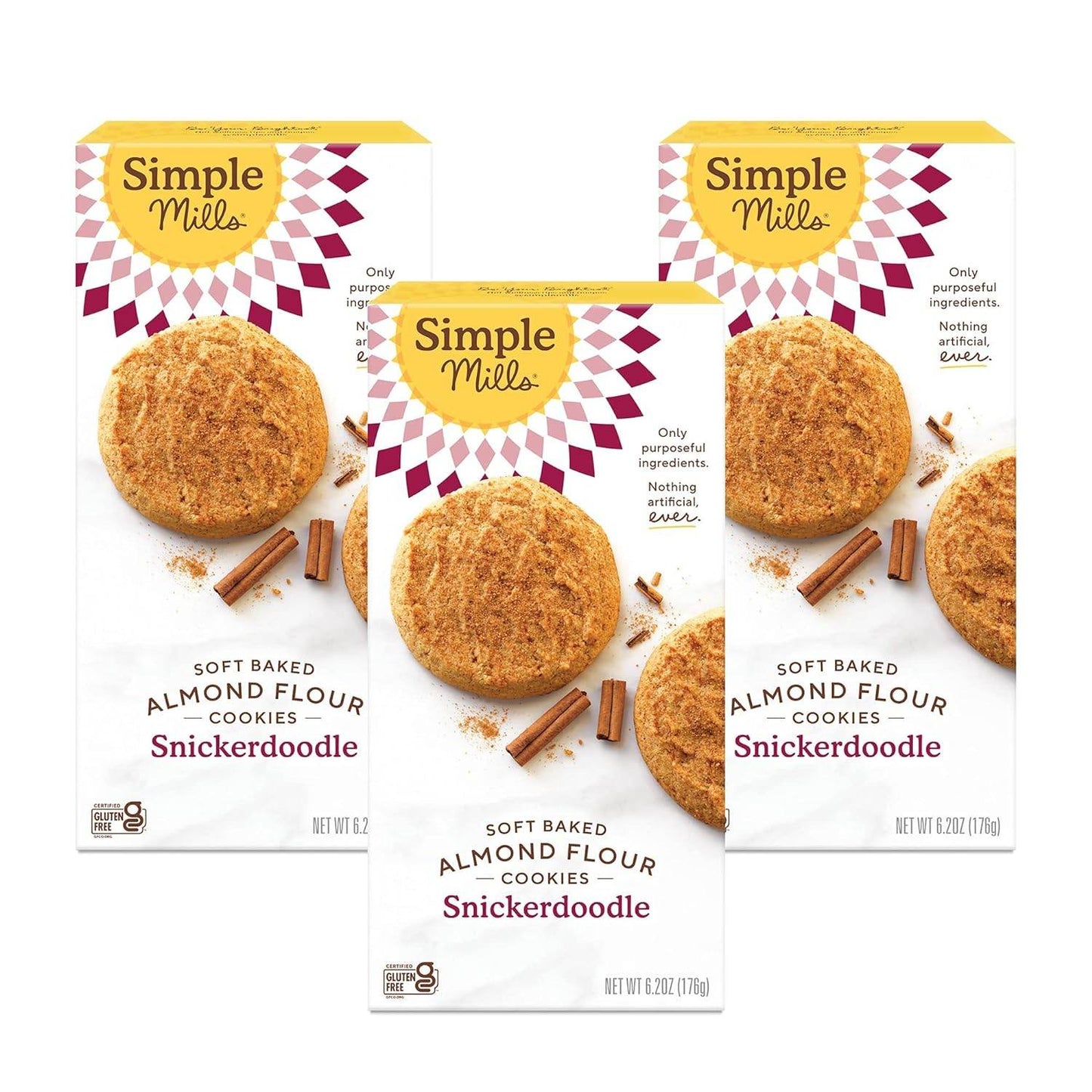 Simple Mills Almond Flour Crunchy Cookies, Chocolate Chip - Gluten Free, Vegan, Healthy Snacks, Made with Organic Coconut Oil, 5.5 Ounce (Pack of 1) - Concordia Style Boutique