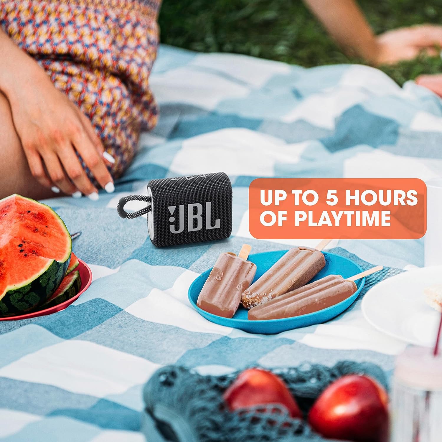 JBL Go 3: Portable Speaker with Bluetooth, Built-in Battery, Waterproof and Dustproof Feature - Black - Concordia Style Boutique