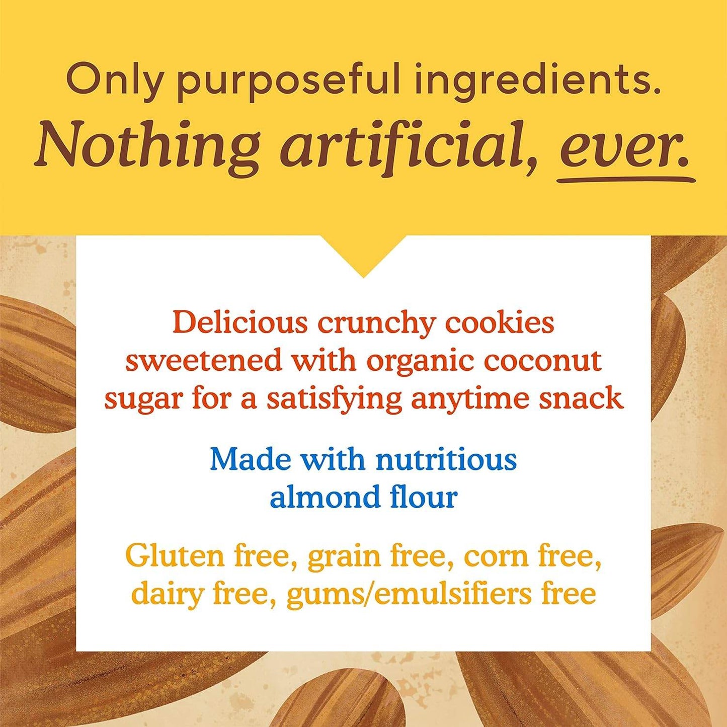 Simple Mills Almond Flour Crunchy Cookies, Chocolate Chip - Gluten Free, Vegan, Healthy Snacks, Made with Organic Coconut Oil, 5.5 Ounce (Pack of 1) - Concordia Style Boutique