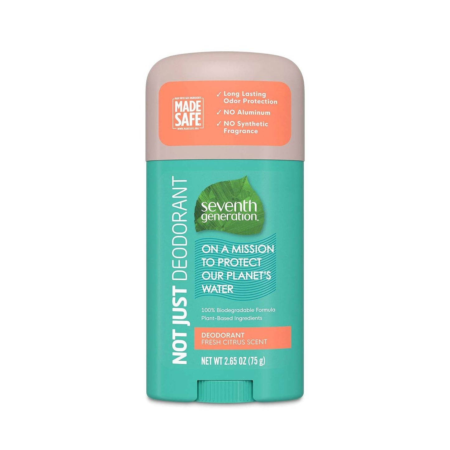 Seventh Generation Aluminum-Free Deodorant Fresh Citrus Scent Biodegradable Formula 2.65 oz - Concordia Style Boutique