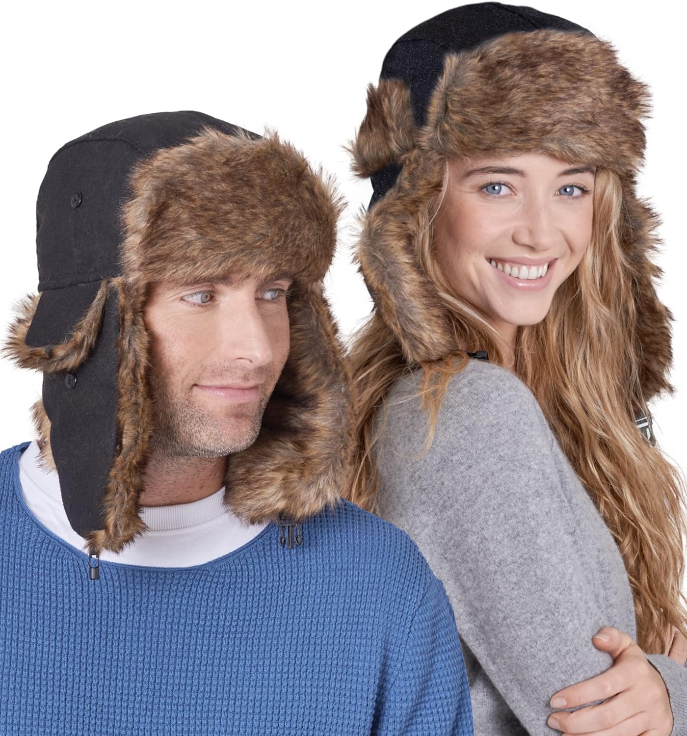 Ushanka hat - Headwear - Winter Trapper Hat - Russian Ushanka Trooper Aviator Hats for Men & Women - Snow Eskimo Hat with Ear Flaps - Concordia Style Boutique