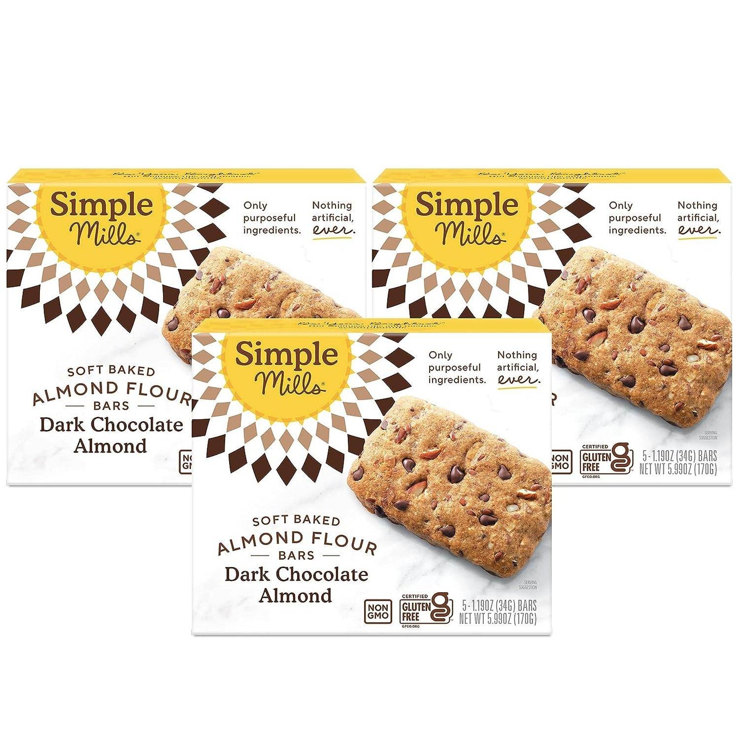 Simple Mills Almond Flour Crunchy Cookies, Chocolate Chip - Gluten Free, Vegan, Healthy Snacks, Made with Organic Coconut Oil, 5.5 Ounce (Pack of 1) - Concordia Style Boutique