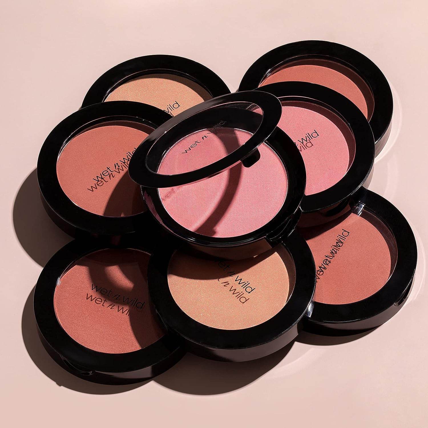 Wet n Wild Color Icon Blush Powder Makeup, Pinch Me Pink | Matte Natural Glow | Moisturizing Jojoba Oil - Concordia Style Boutique