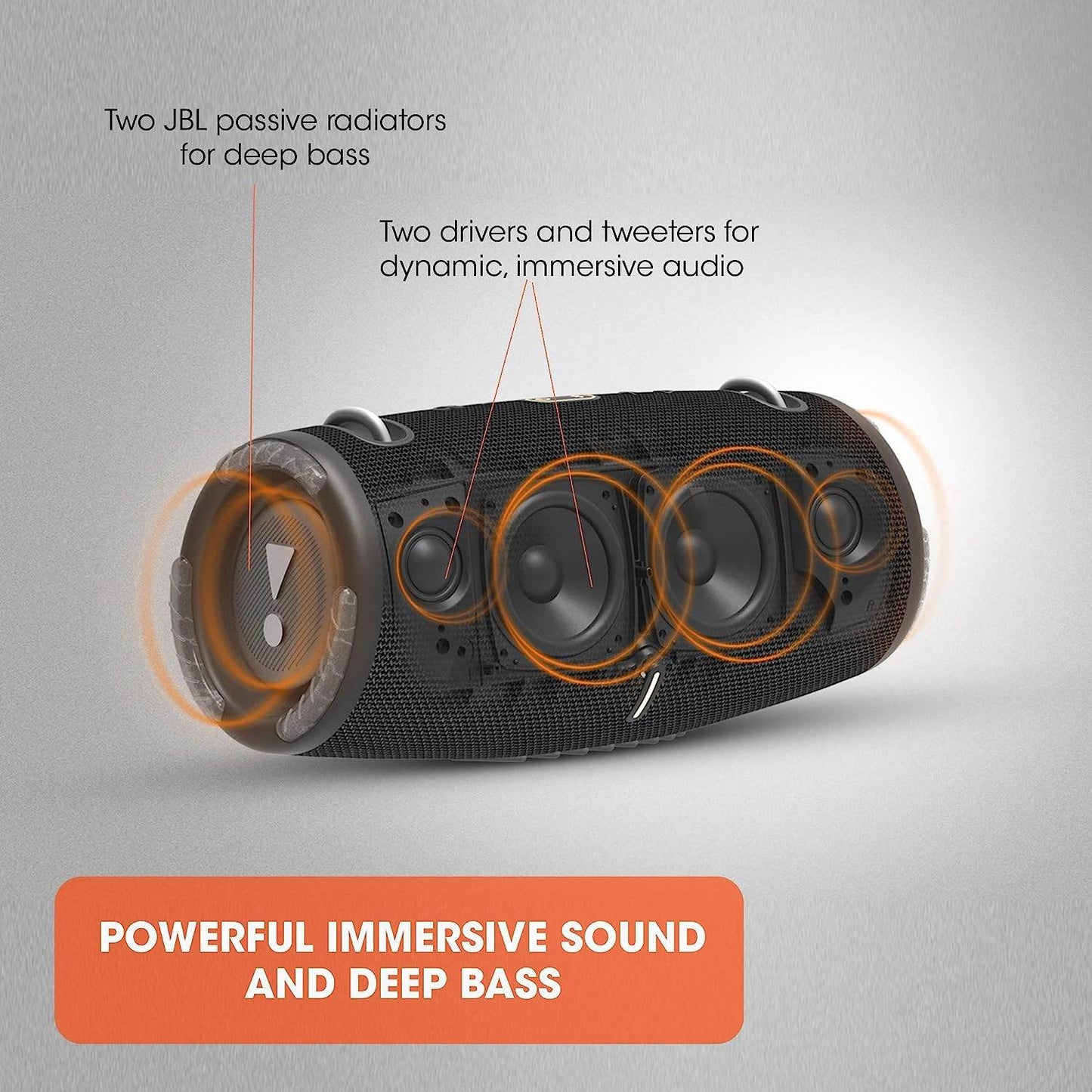 JBL Xtreme 3 - Portable Bluetooth Speaker, powerful sound and deep bass, IP67 waterproof, 15 hours of playtime, powerbank, PartyBoost for multi-speaker pairing (Blue) - Concordia Style Boutique