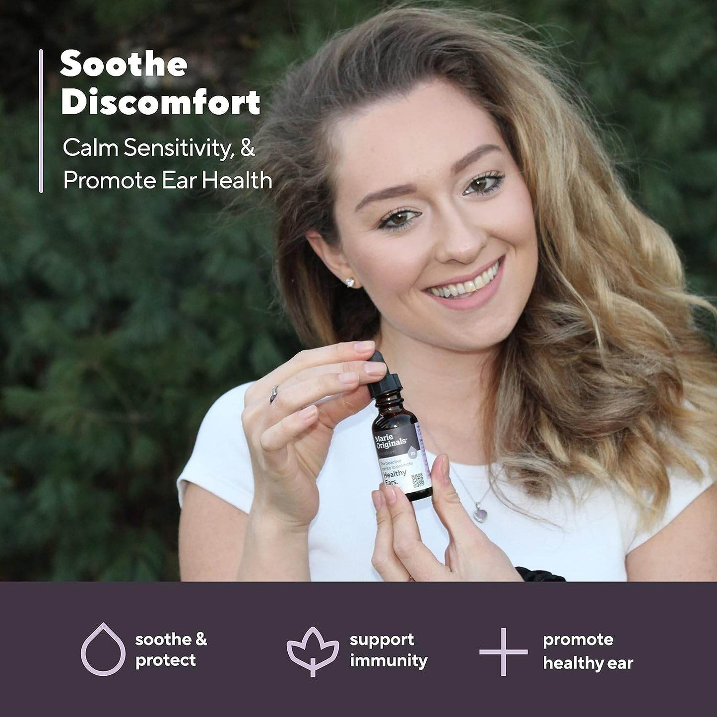 Organic Ear Oil for Earache Irritation, All Natural Eardrops for Infection Prevention, Swimmer's Ear and Wax Removal - Kids, Adults, Baby, Dog Earache Remedy - with Mullein, Garlic | Marie Originals - Concordia Style Boutique