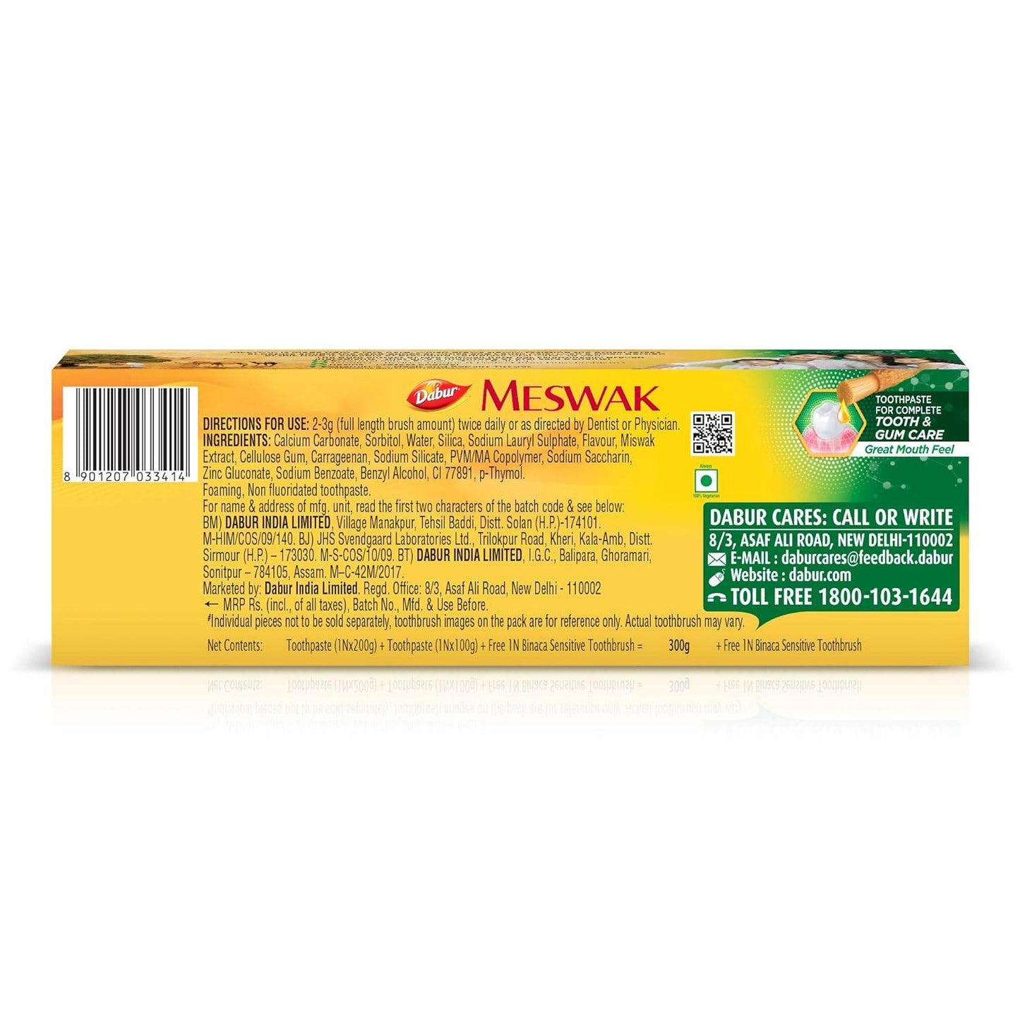 Meswak Toothpaste - 300 g (Family Pack) - Concordia Style Boutique