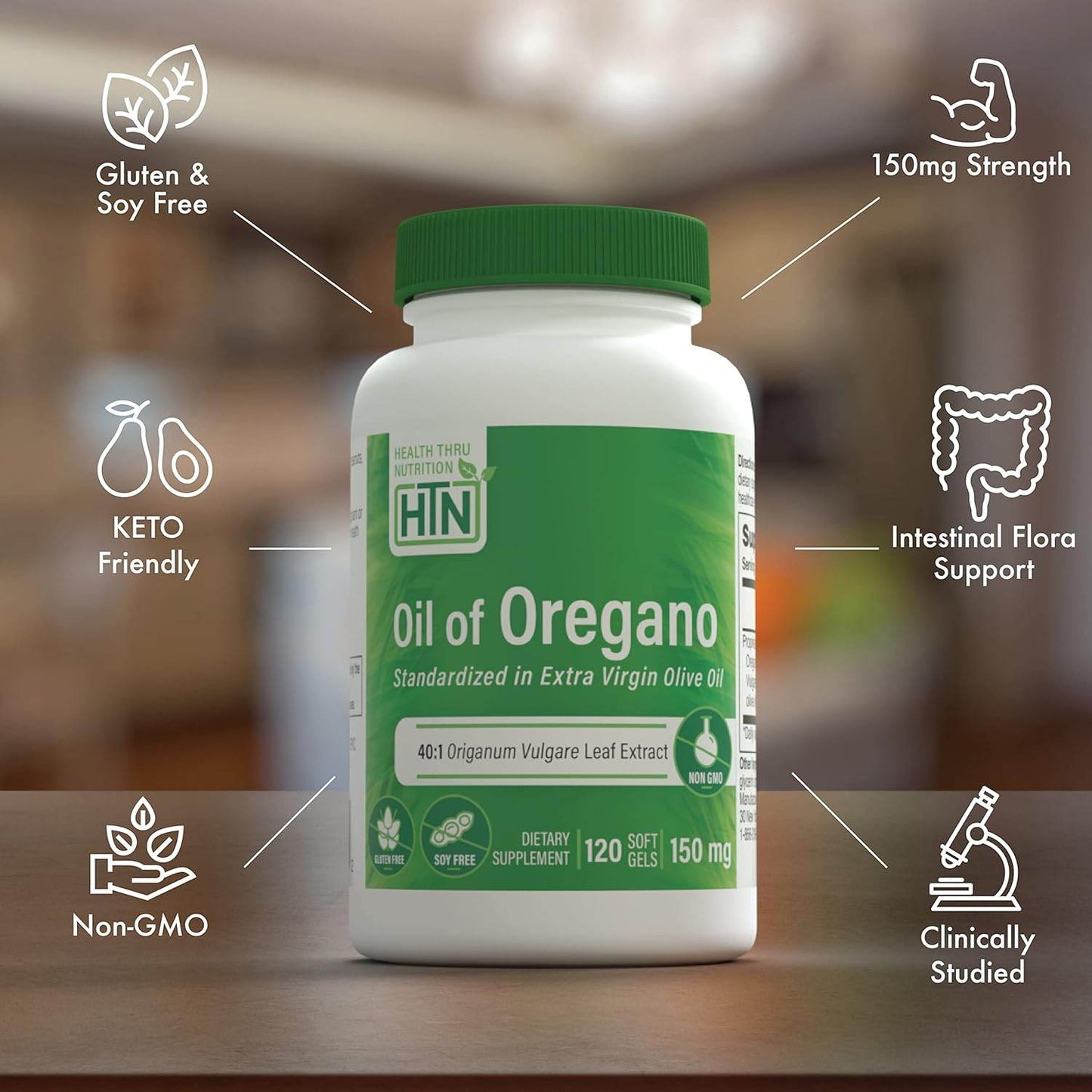 Health Thru Nutrition Oil of Oregano Softgels,150mg (Pack of 120) - Concordia Style Boutique