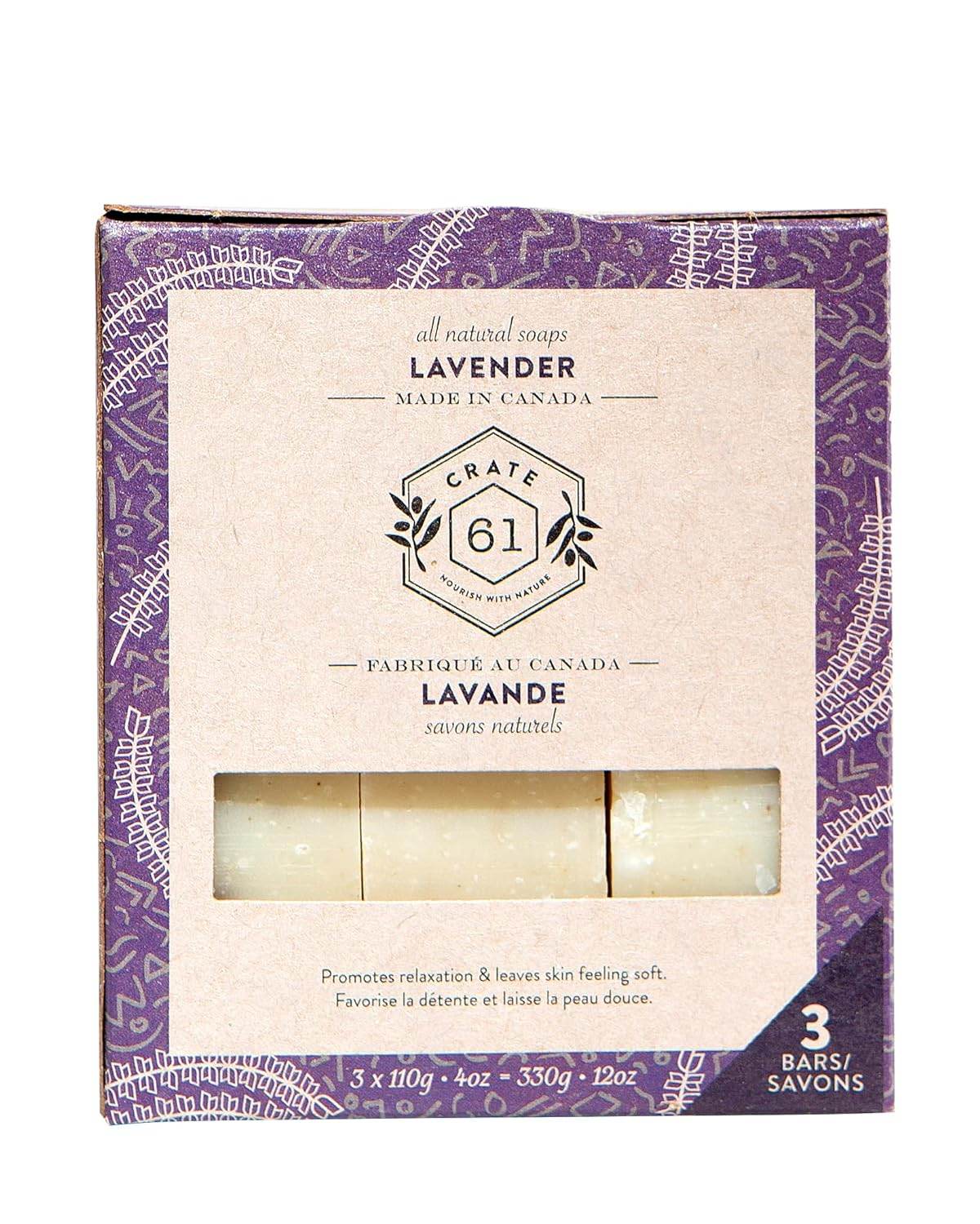 Crate 61, Handmade Vegan Natural Bar Soap - Cold Pressed For Face And Body, With Premium Essential Oils, Eucalyptus & Peppermint For Men And Women 3 Pack (Eucamint) - Concordia Style Boutique