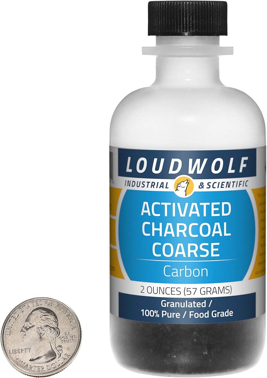 Activated Charcoal / 2 Ounce Bottle / 100% Pure Food Grade/Granulated/USA - Concordia Style Boutique
