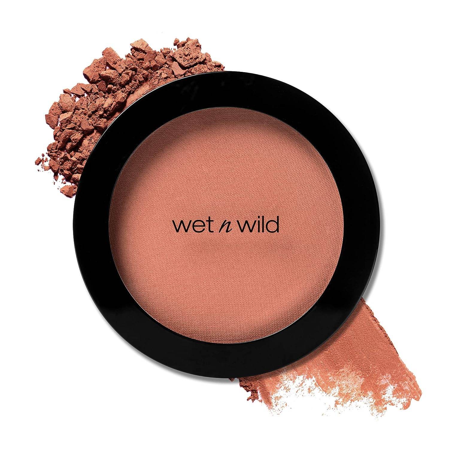 Wet n Wild Color Icon Blush Powder Makeup, Pinch Me Pink | Matte Natural Glow | Moisturizing Jojoba Oil - Concordia Style Boutique
