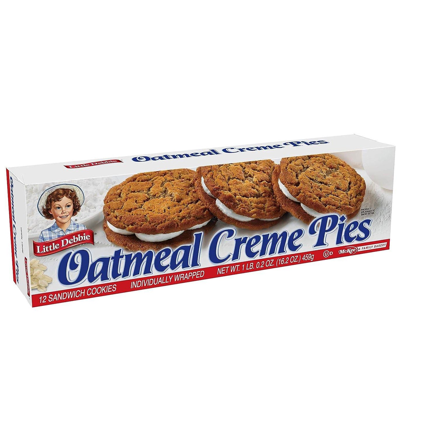 Little Debbie Oatmeal Creme Pies, 12 Individually Wrapped creme pies, 16.2 Ounces, Pack of One - Concordia Style Boutique