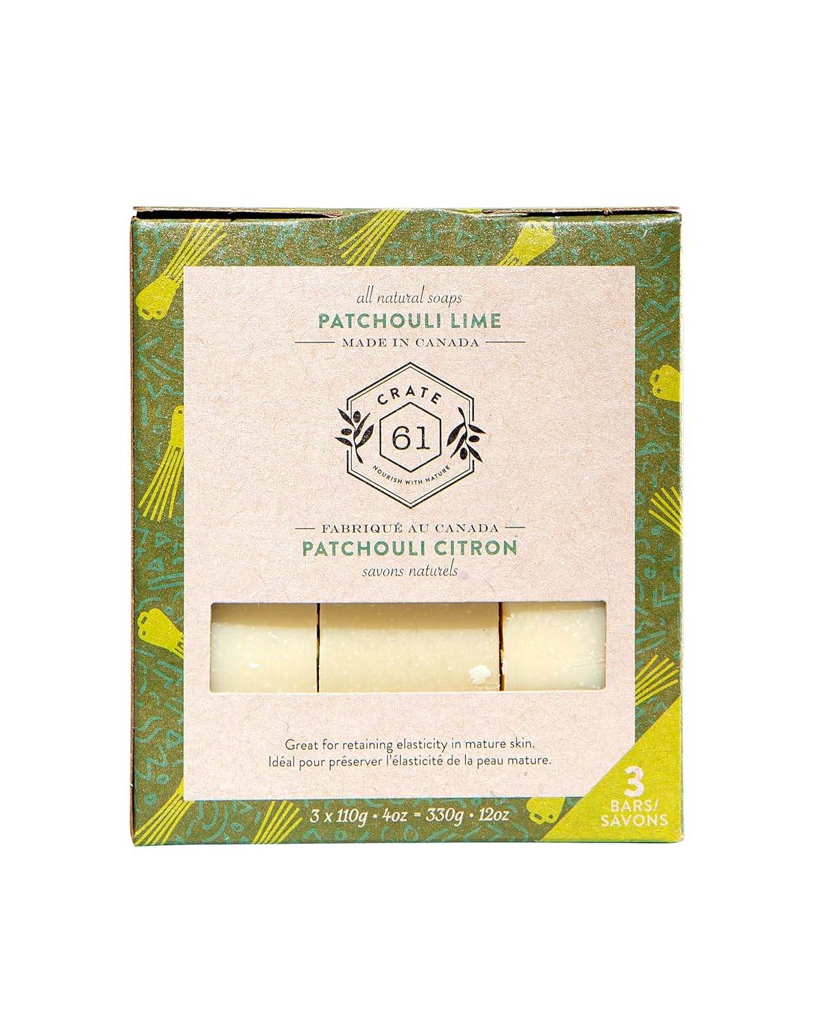 Crate 61, Handmade Vegan Natural Bar Soap - Cold Pressed For Face And Body, With Premium Essential Oils, Eucalyptus & Peppermint For Men And Women 3 Pack (Eucamint) - Concordia Style Boutique