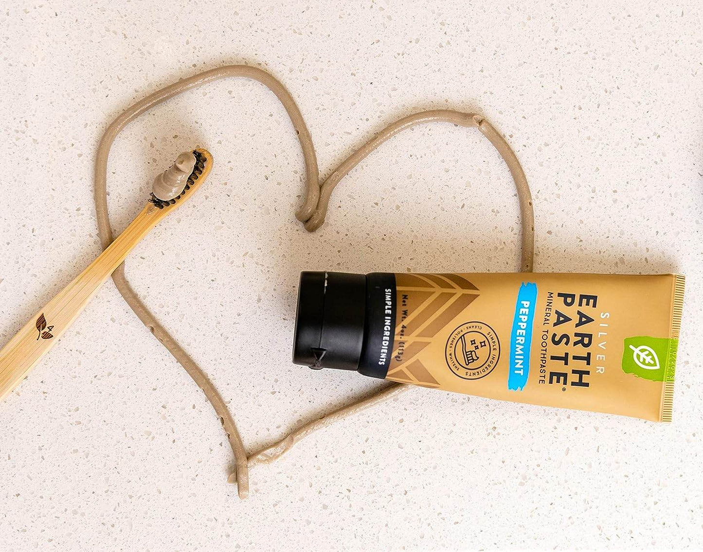 Redmond Earthpaste with Silver - Natural Non-Fluoride Toothpaste, 4 Ounce Tube (Peppermint) - Concordia Style Boutique