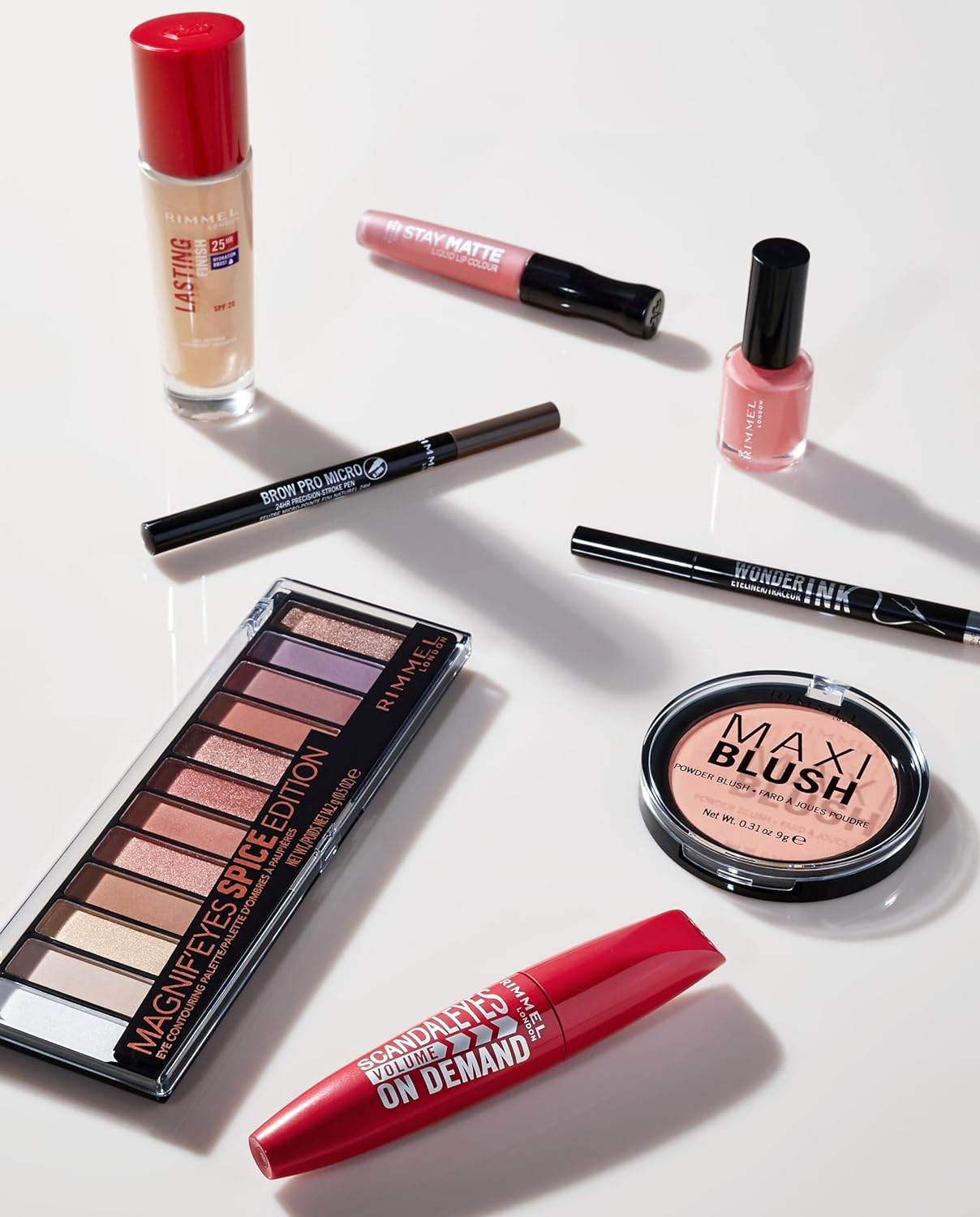 Rimmel London Stay Matte Liquid Lip Color with Full Coverage Kiss-Proof Waterproof Matte Lipstick Formula that Lasts 12 Hours - 810 Plum This Show, .21oz - Concordia Style Boutique